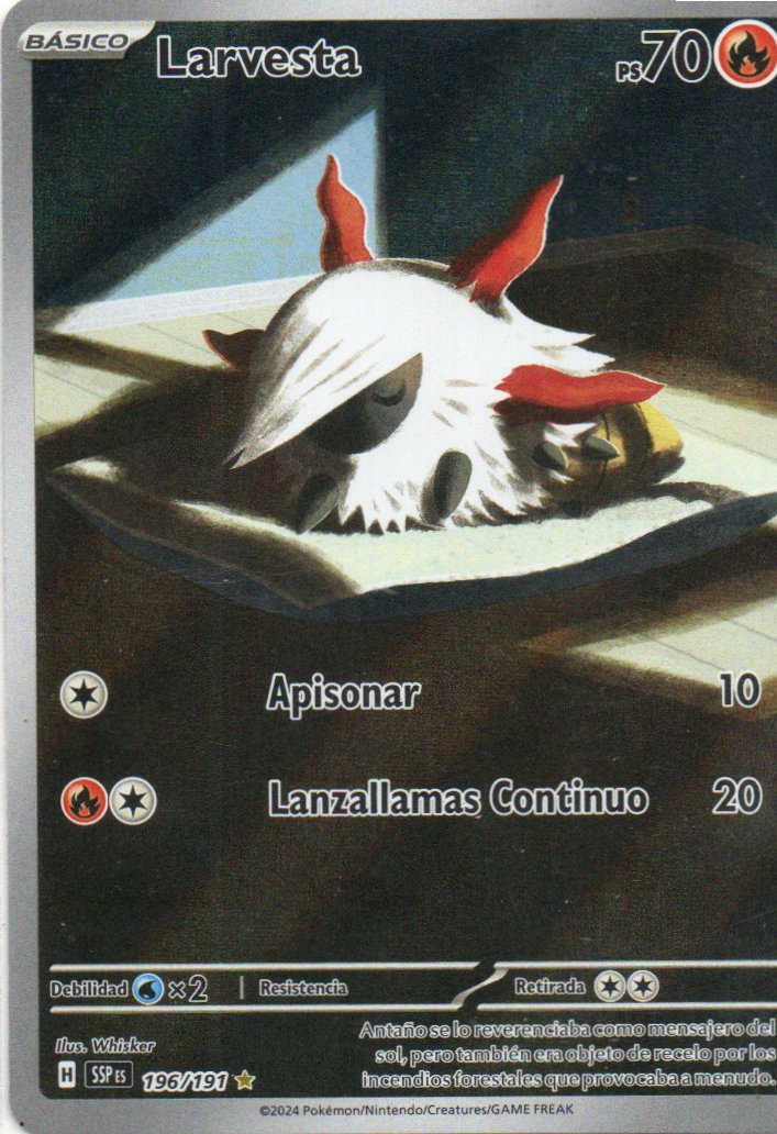 Larvesta Español SSP 196 Illustration rare