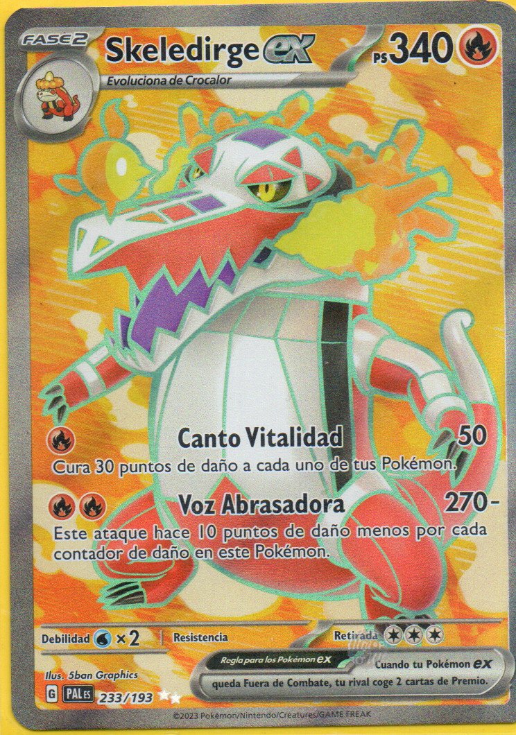 Skeledirge ex Español PAL 233 Ultra rare