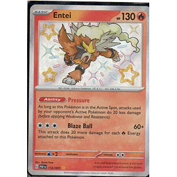 Entei Ingles PAF 112 Shiny rare
