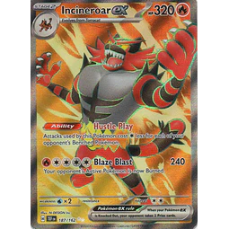 Incineroar ex Ingles TEF 187 Ultra rare