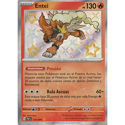 Entei Español PAF 112 Shiny rare
