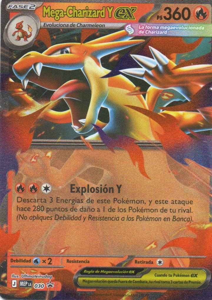 Mega Charizard Y ex Español MEP 030 Promo