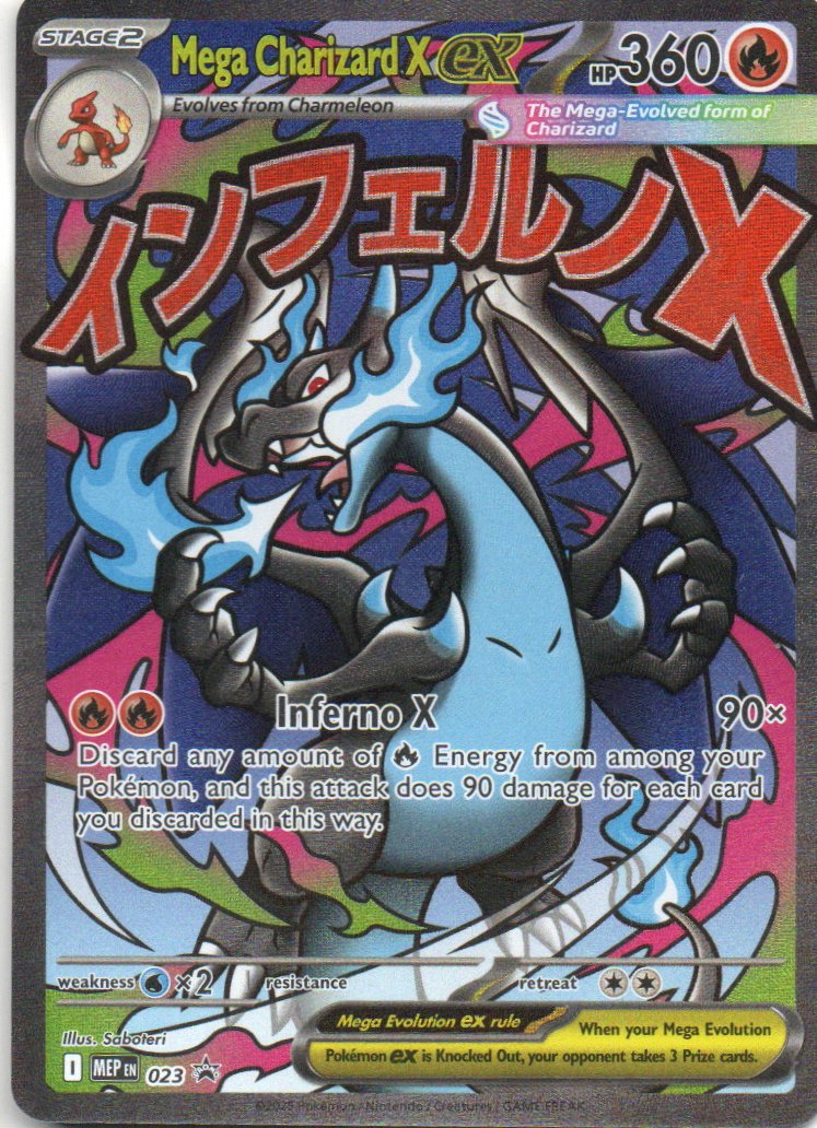 Mega Charizard X ex Ingles MEP 023 Promo