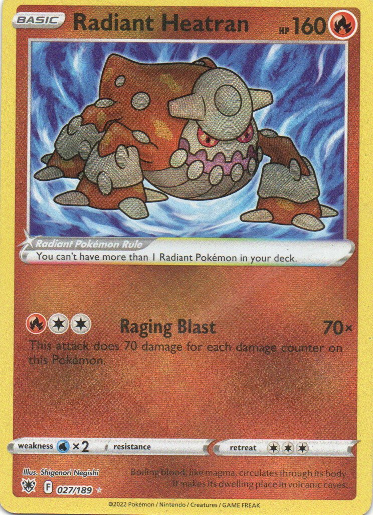 Radiant Heatran Ingles 27 Radiant rare