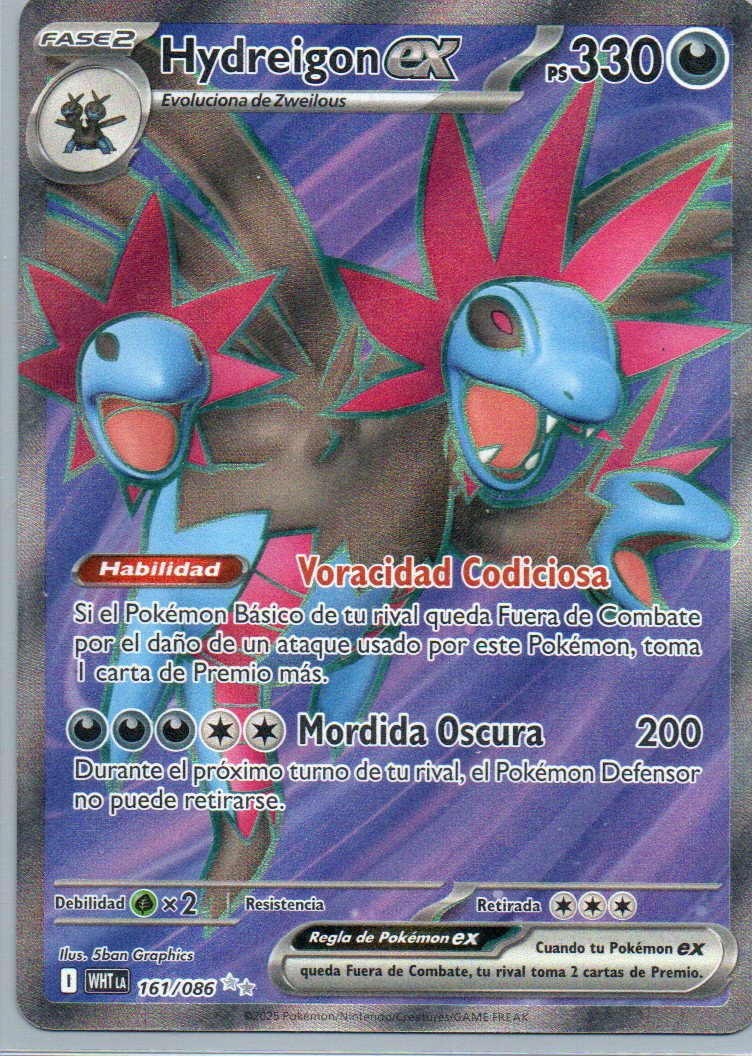 Hydreigon ex Español WHT 161 Ultra rare