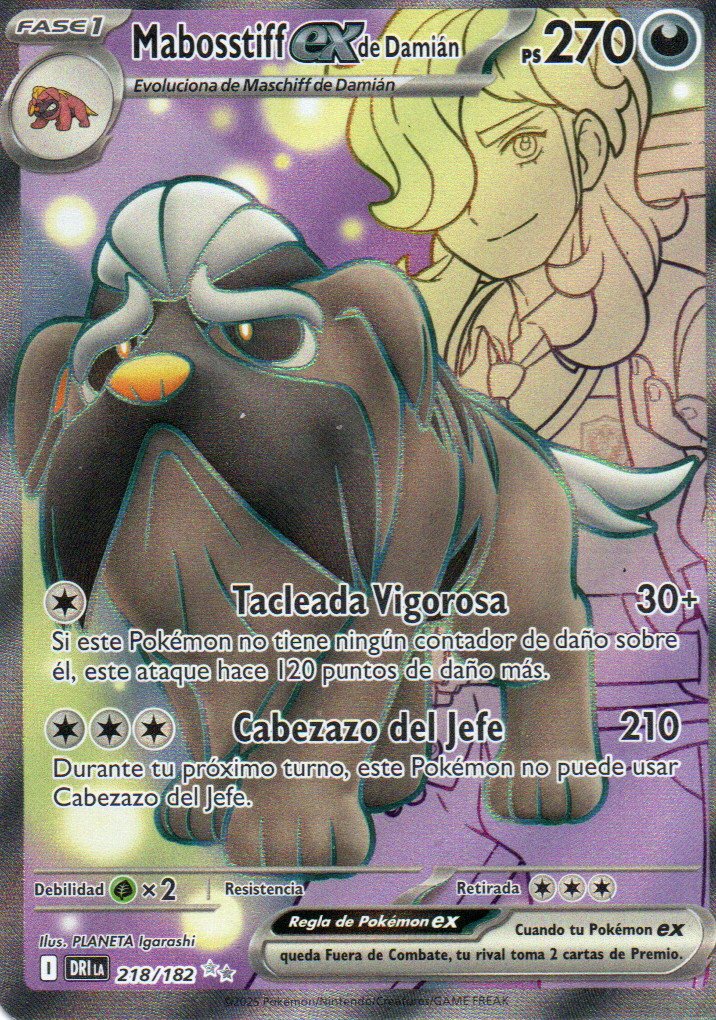 Mabosstiff ex de Damian Español DRI 218 Ultra rare