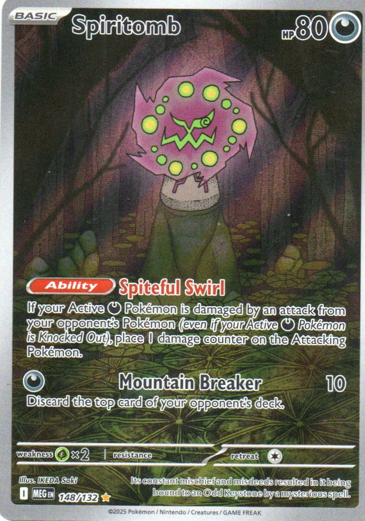 Spiritomb Ingles MEG 148 Illustration rare