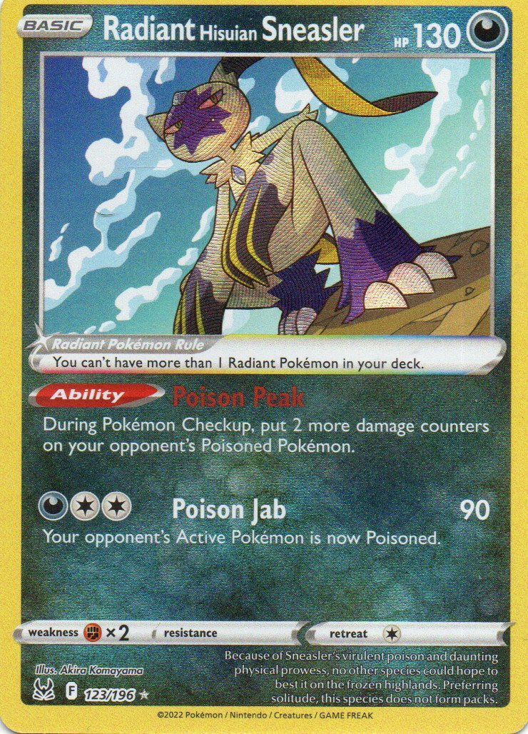 Randiant Hisuian Sneasler Ingles 123 Radiant rare