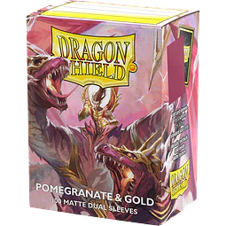 Micas Pomegranate & Gold Dual Matte Standard Dragon Shield c/100