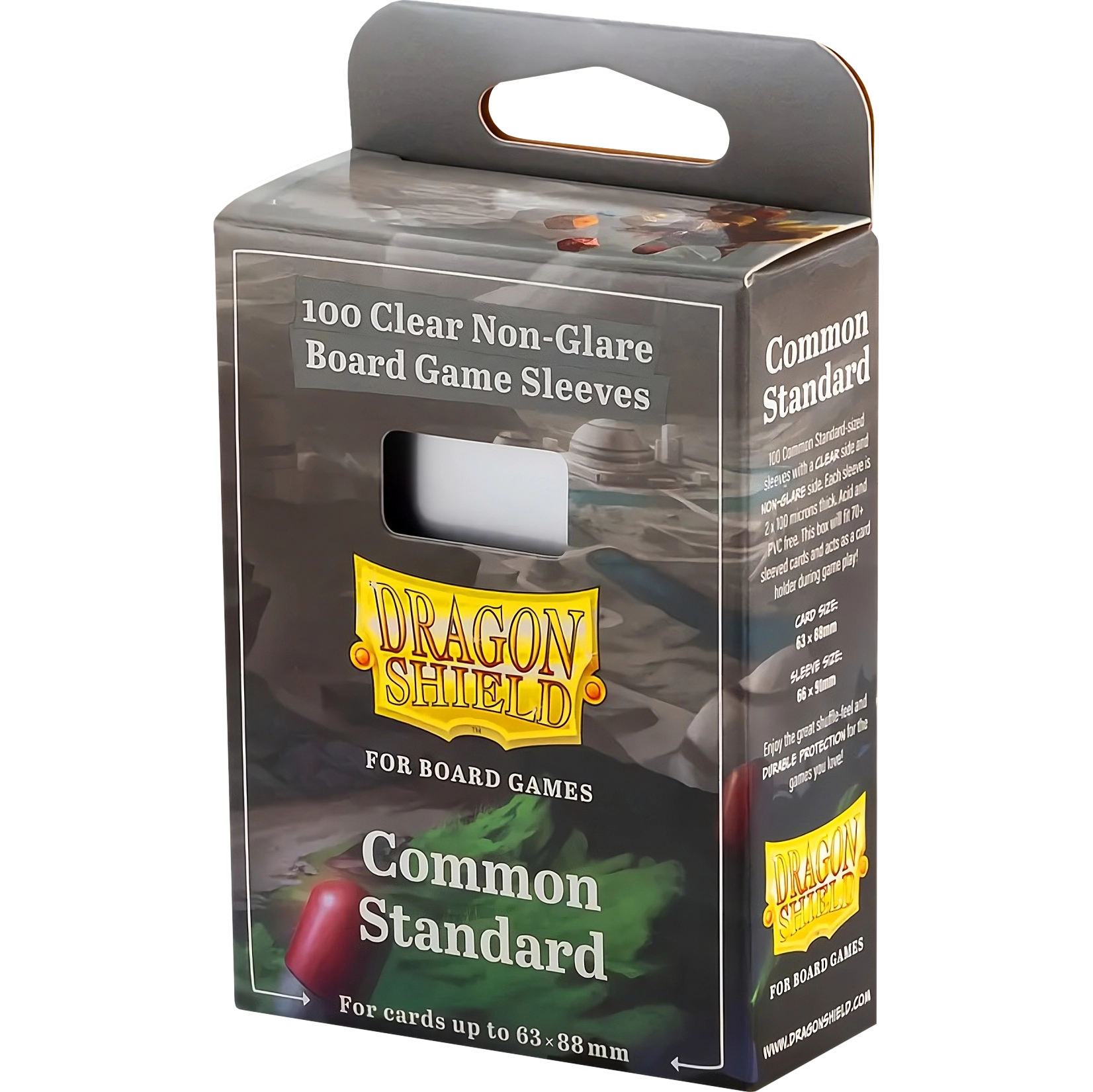 Micas Clear/Non Glare Standard Board Game Sleeves Dragon Shield c/100