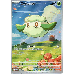 Cottonee WHT 090 illustration rare Ingles