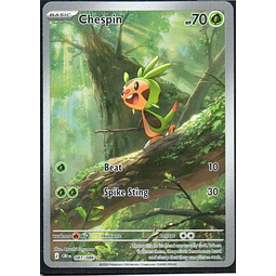 Chespin CRI 087 Illustration rare Ingles