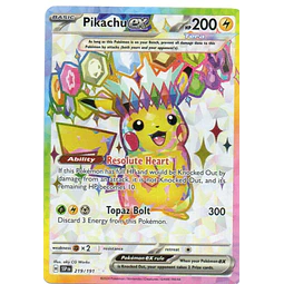 Pikachu ex SSP 219 Ultra rare Ingles