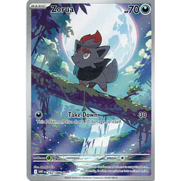 Zorua WHT 142 illustration rare Ingles