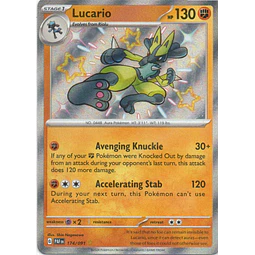 Lucario PAF 174 Shiny rare Ingles