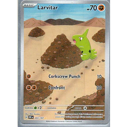 Larvitar OBF 203 illustration rare Ingles