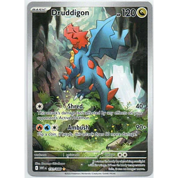 Druddigon WHT 151 illustration rare Ingles