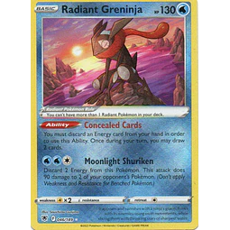 Radiant Greninja 46 Radiant rare Ingles