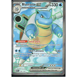 Blastoise ex MEW 184 Ultra rare Ingles
