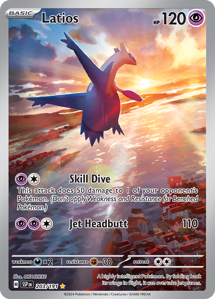 Latios SSP 203 illustration rare Ingles
