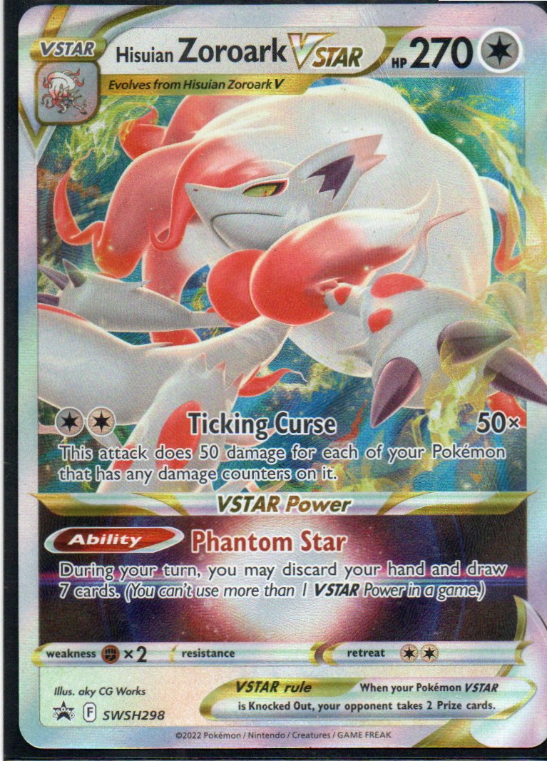 Hisuian Zoroark Vstar SWSH298 Promo Ingles