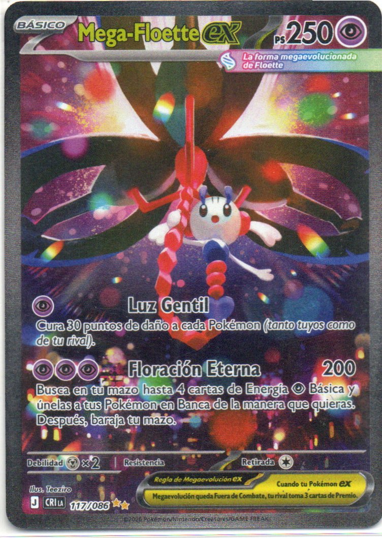Mega-Floette ex CRI 117 Special Illustration rare Español