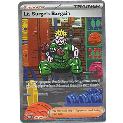 Lt. Surge's Bargain MEG 185 Special Illustration rare Ingles