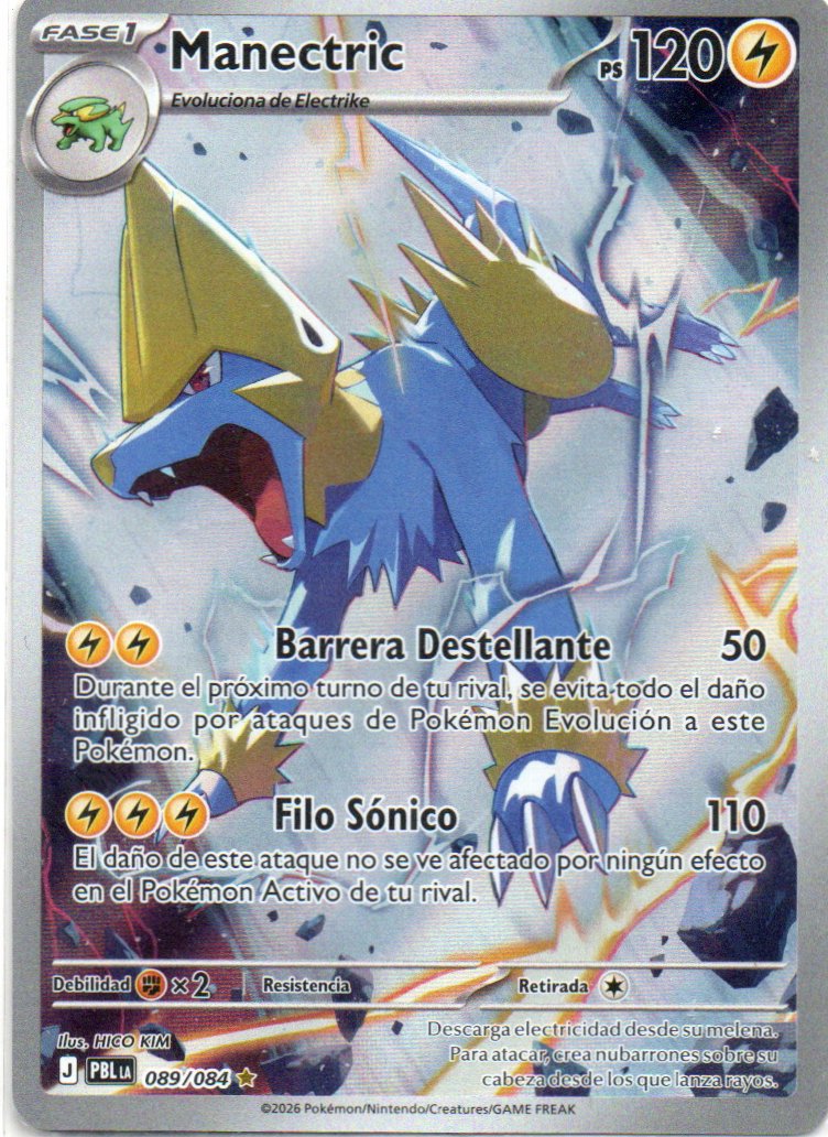 Manectric PBL 089 Illustration rare Español