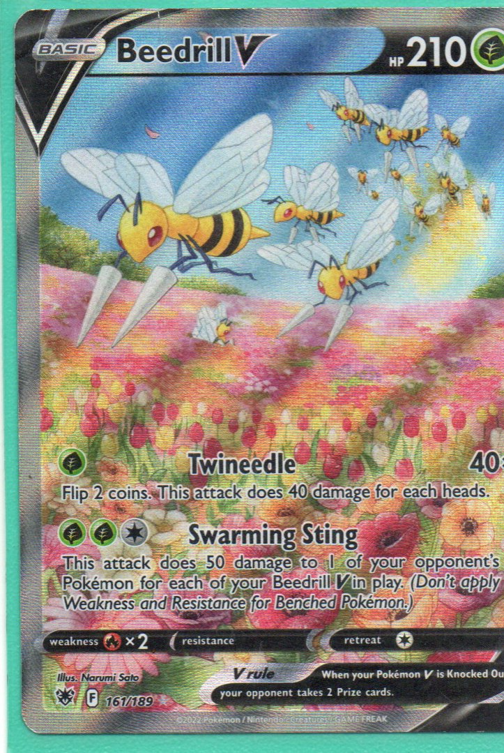 Beedrill V 161 Ultra rare Ingles