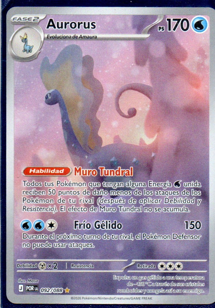 Aurorus POR 092 Illustration rare Español