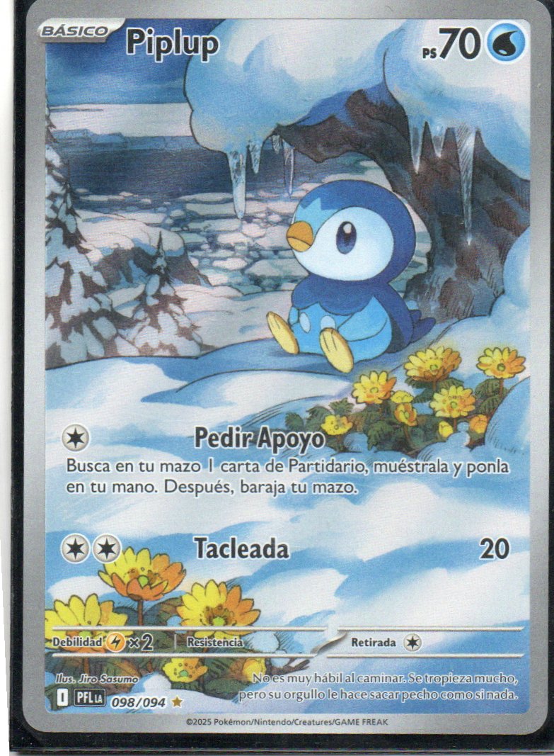 Puplup PFL 098 Illustration rare Español