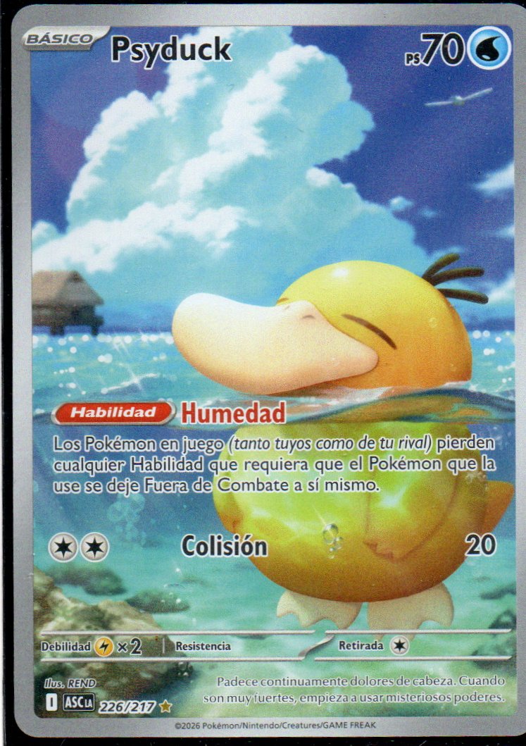 Psyduck ASC 226 Illustration rare Español