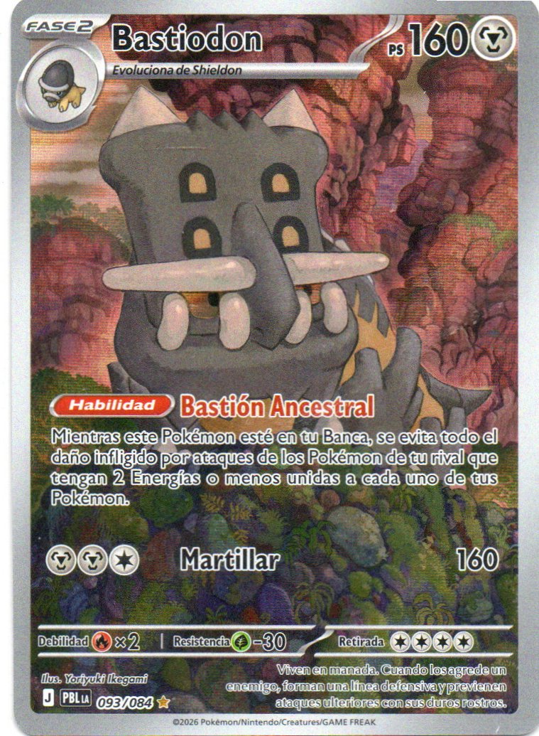 Bastiodon PBL 093 Illustration rare Español
