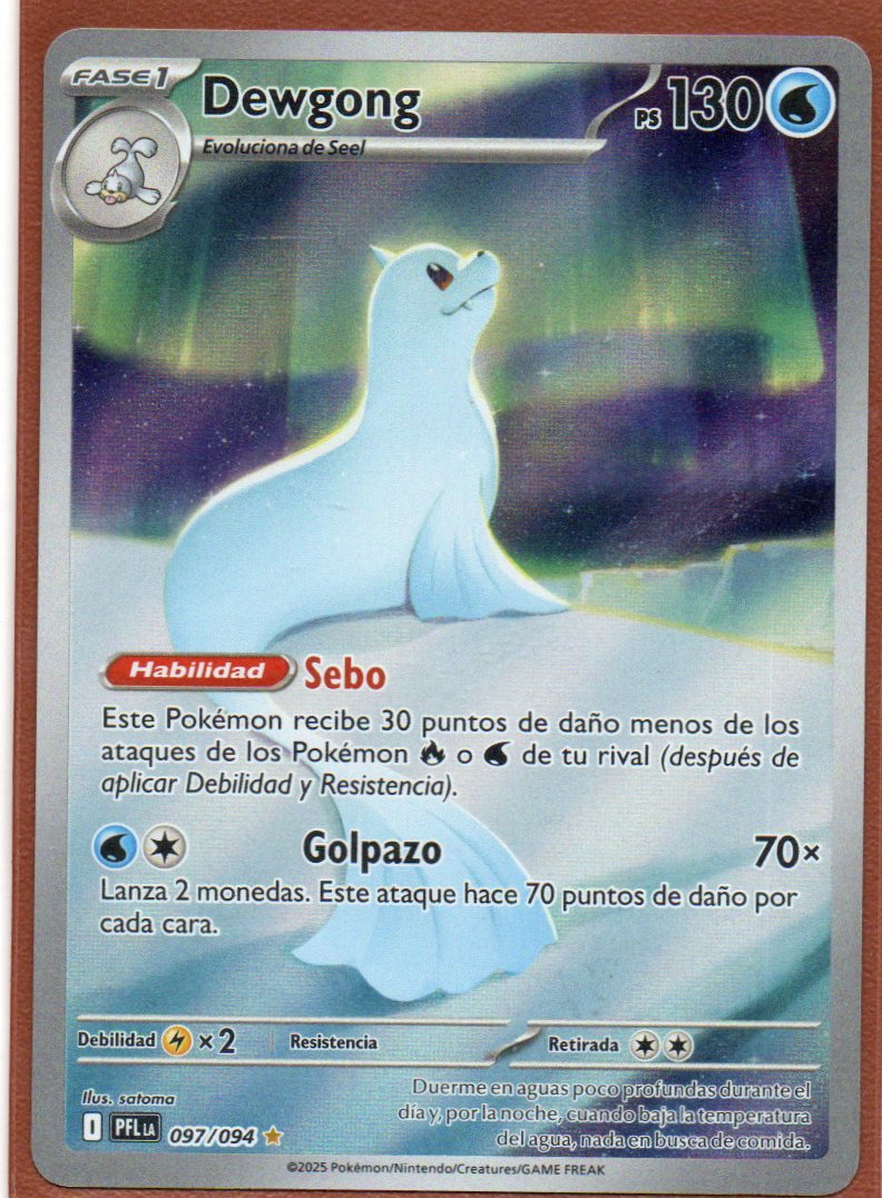 Dewgong PFL 097 Illustration rare Español