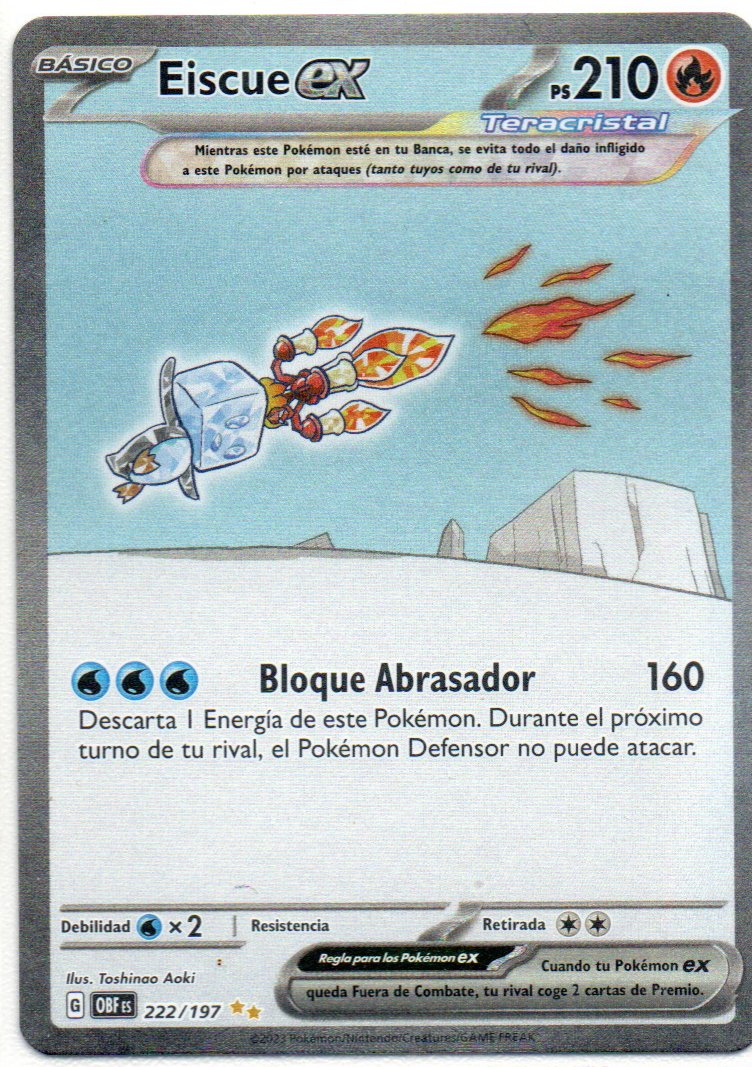 Eiscue ex OBF 222 Special Illustration rare Español