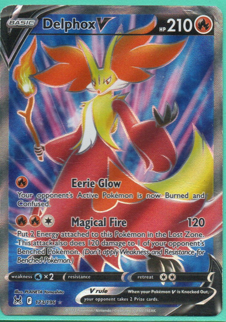 Delphox V 173 Ultra rare Ingles