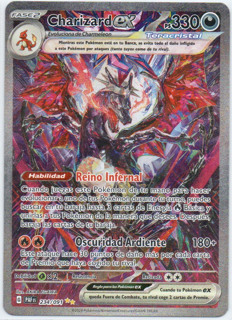Charizard ex PAF 234 Special Illustration rare Español