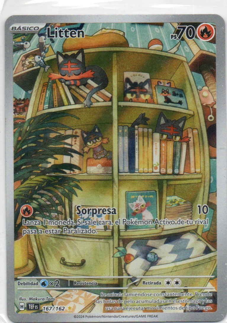 Litten TEF 167 Illustration rare Español