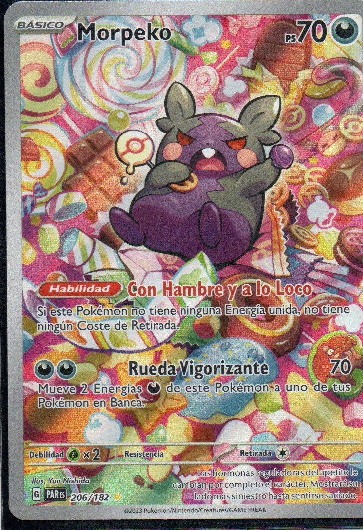 Morpeko PAR 206 Illustration rare Español