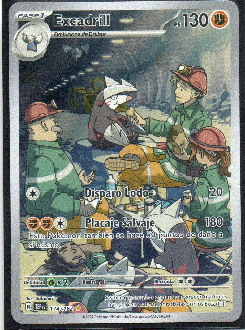 Excadrill TEF 174 Illustration rare Español