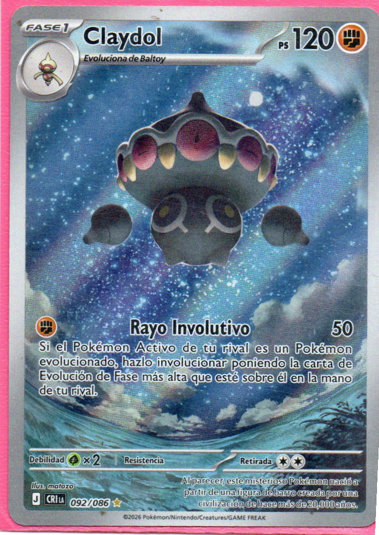 Claydol CRI 092 Illustration rare Español