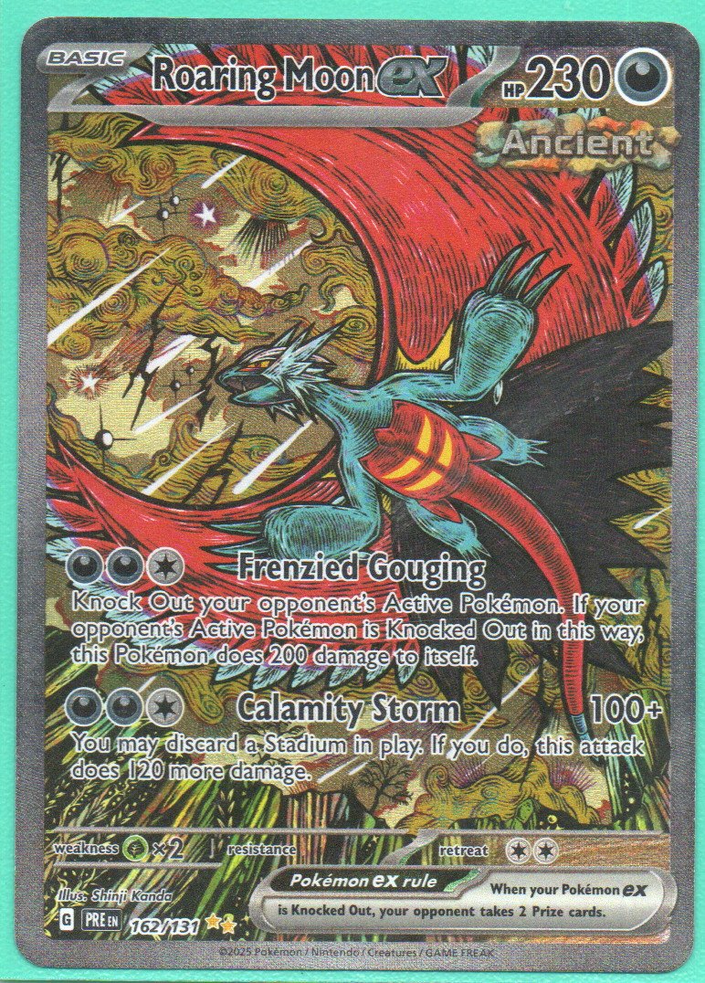Roaring Moon ex PRE 162 Special Illustration rare Ingles