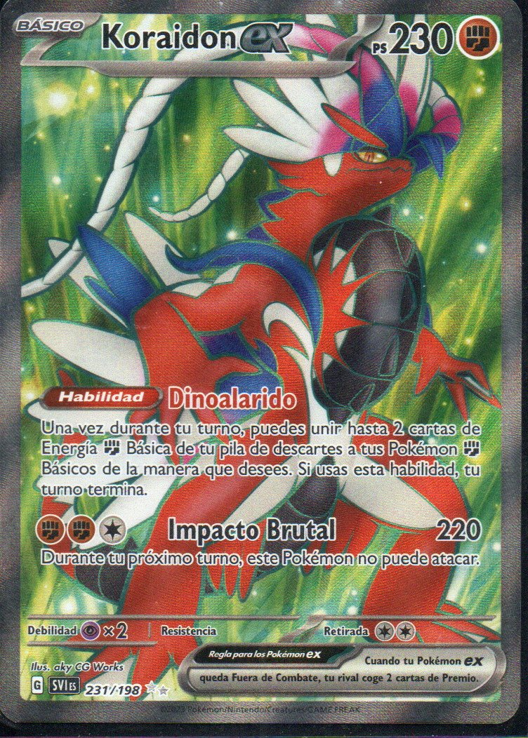 Koraidon ex SVI 231 Ultra rare Español