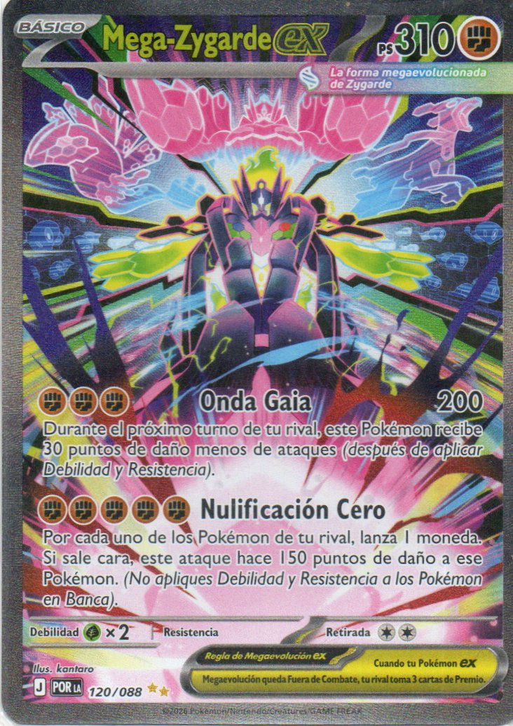 Mega-Zygarde ex POR 120 Special Illustration rare Español