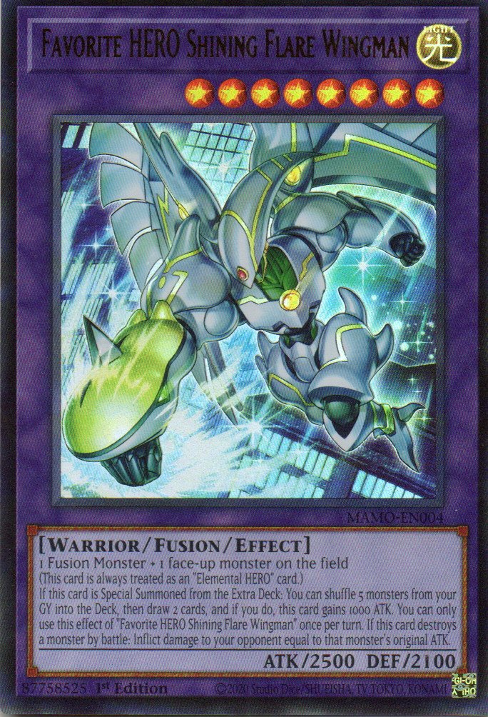 Favorite HERO Shining Flare Wingman MAMO-EN004 Ultra Rare