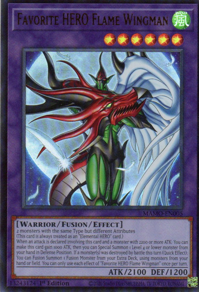 Favorite HERO Flame Wingman MAMO-EN005 Ultra Rare