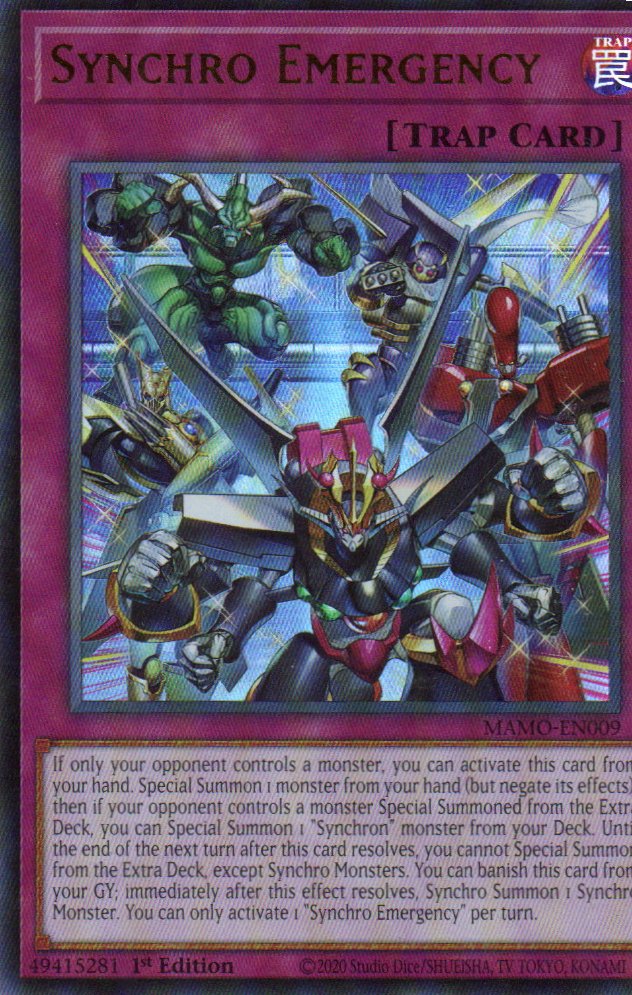 Synchro Emergency MAMO-EN009 Ultra Rare