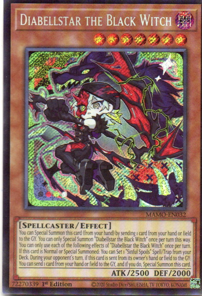 Diabellstar the Black Witch MAMO-EN032 Secret Rare