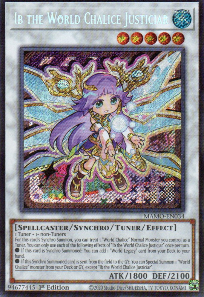 Ib the World Chalice Justiciar MAMO-EN034 Secret Rare
