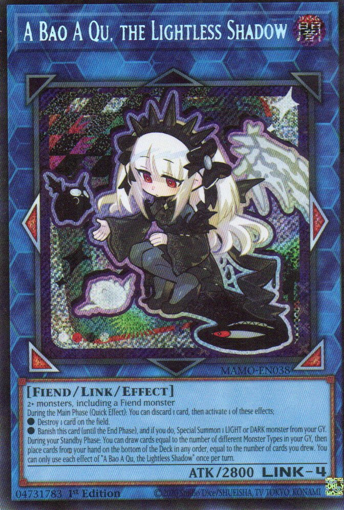 A Bao A Qu, the Lightless Shadow MAMO-EN038 Secret Rare